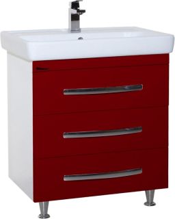 Тумба под раковину Bellezza Рокко 70см красный 00000010162